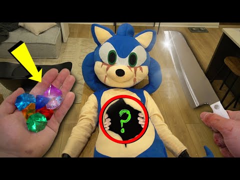CUTTING OPEN REAL SONIC.EXE AT 3 AM!! (WHAT'S INSIDE!?)
