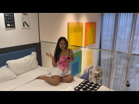ASMR in a hotel room ( public asmr, lowkey chaotic )