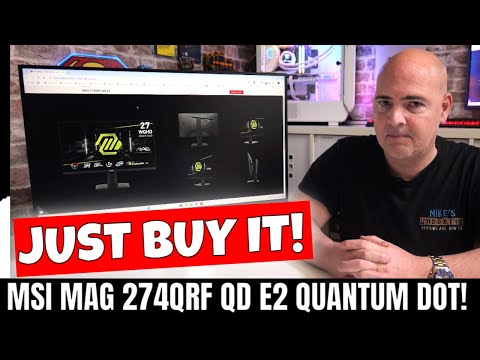 Amazing HDR400 Quantum Dot 27 Inch 1440p 180hz Gaming Monitor MSI MAG 274QRF QD E2