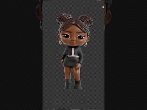 Watch me bring to this stylized 3D character to life [Soon to be 3D Printed]👀✨ #blender #3d