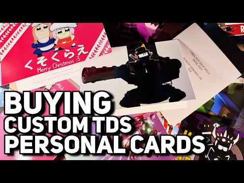 I Bought Custom TDS Birthday Cards | Tower Defense Simulator