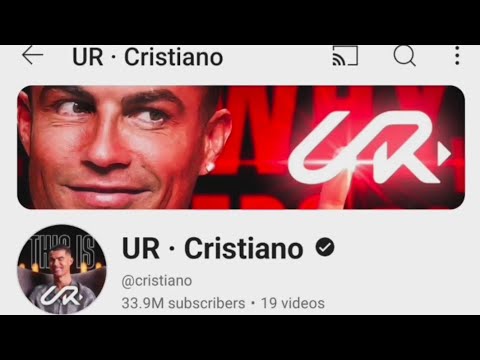 UR Cristiano Ronaldo YouTube channel😱 @cristiano  #cr7 #urcristiano #ronaldo #cristianoronaldo