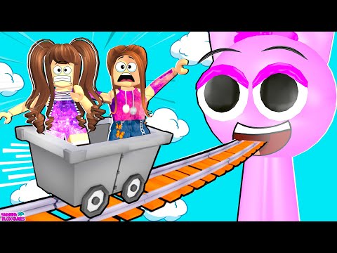 ANDEI NO CARRINHO DOS SPRUNKIS no ROBLOX!!