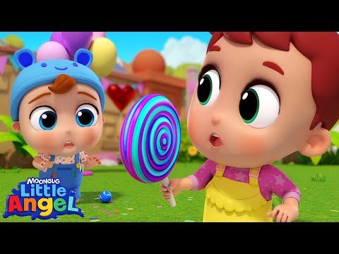 Oh No! My Lollipop! | Little Angel Kids Songs & Nursery Rhymes