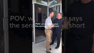 "the sermon will be short"  #viralvideo #youtubeshorts #christian #shorts