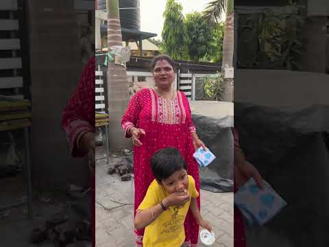 Garmi me dadi se Golgappe Khane ki jid karne lage Ayaan babu 🥰❤️ #cute #dadipota #golgappa #eating