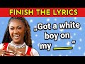 Missing Words in Popular Song Lyrics