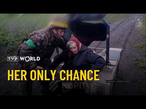 YouTube video thumbnail: Robot Saves 77-Year-Old Woman From the Frontlines