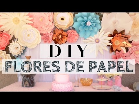 DIY - FLORES DE PAPEL paso a paso para cualquier evento especial- karely