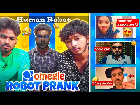 Human🤖Robot prank on Omegle Strangers🤣 | ஓரே Fun-nu dha 😂 - @tamizvlogz #omegle #ometv #tamil