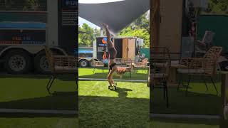 getting closer! #hspu #handstand #calisthenics #pushup #fitness #gym