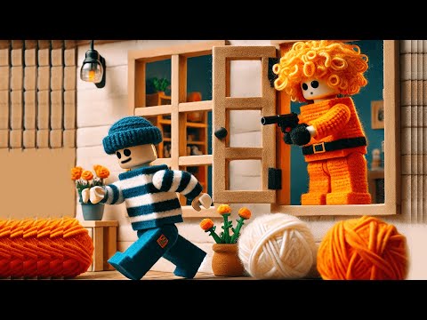 Police Chase a Thief Holding a Hostage | LEGO by Woolen