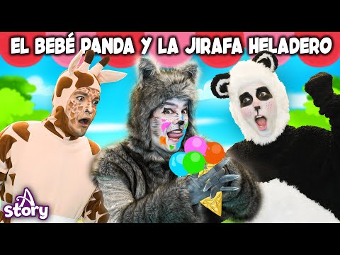 El Bebé Panda y La Jirafa Heladero + El Guerrero Invencible | Cuentos infantiles en Español