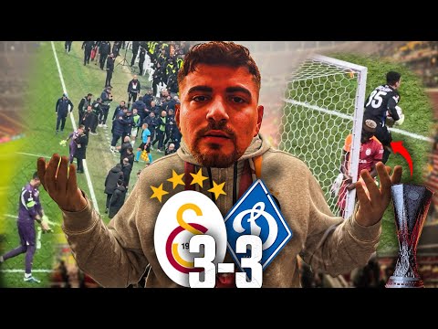 TARAFTAR BİRBİRİNE GİRDİ ORTALIK KARIŞTI | Galatasaray 3-3 Dinamo Kiev Stad Vlog