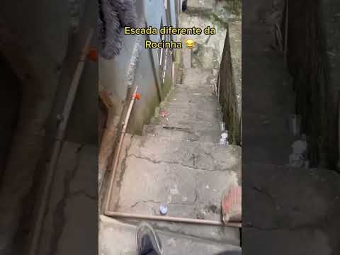 A escada diferenciada na favela da Rocinha #laudodecria #rocinha
