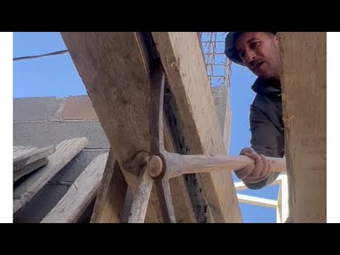 كيف تعمل ساريا وسط الحائط من جهة الجار بكل احترافية #البناء  #construction