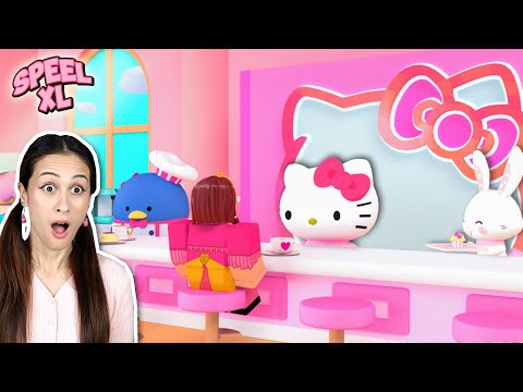 Mijn EIGEN HELLO KITTY CAFÉ Openen in Roblox! || Speel XL [Nieuwe Serie]