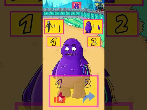 A Touching Story of the Grimace Shake and TV Man | Happy Cat Meme | Funny Animation #shorts