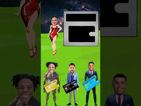 Qui va convaincre Céline avec sa carte de crédit ? Ronaldo vs Messi vs Ishowspeed #ronaldo #messi