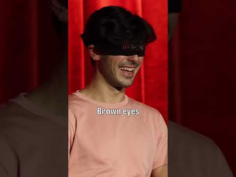 She described exactly the guy she was going on a blindfolded date with! #shorts #comedy #funny