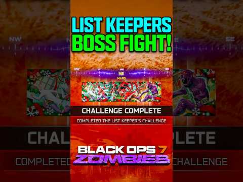 How To Beat The New HARDEST BOSS FIGHT in Zombies! (Listkeepers Challenge Boss)
