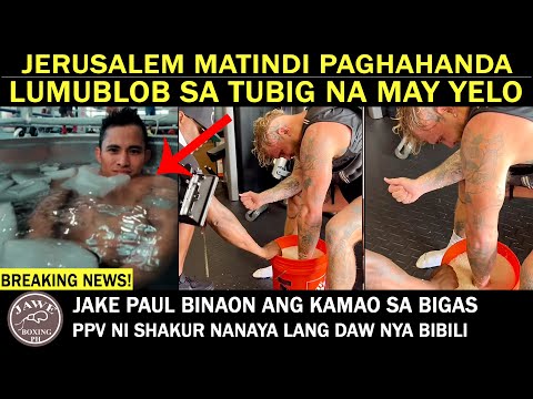 Melvin Jerusalem Lumublob Sa Tubig Na May Yelo, Jake Paul Binaon Kamao Sa Bigas