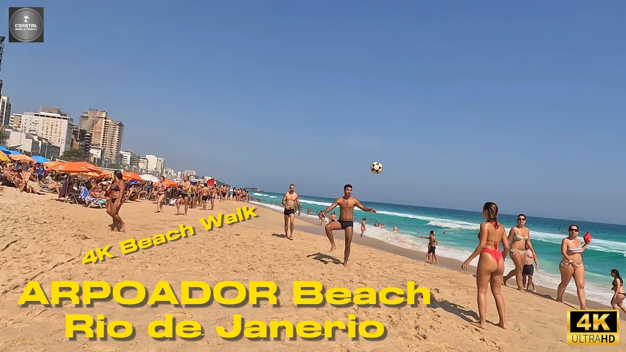 ARPOADOR BEACH, Rio de Janerio, Brazil – 4K Beach Walk