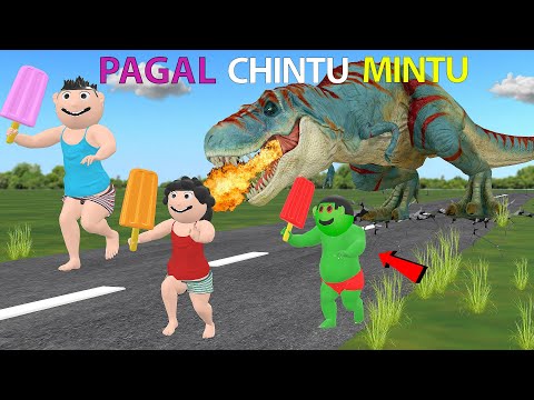 Pagal Chintu Mintu Cartoon | Chintu Wala Ice Gola Wala Cartoon Video | Bittu Sittu 122 Toons