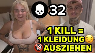 1 KILL 1 KLEIDUNGSSTÜCK AUSZIEHEN MIT FREUNDIN😏🔞*SIE IST NACKT*