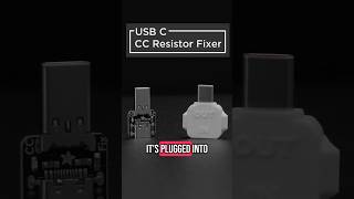 USB C CC Resistor Fixer adds missing 5.1k resistors learn.adafruit.com/resistor-fixer-case #adafruit