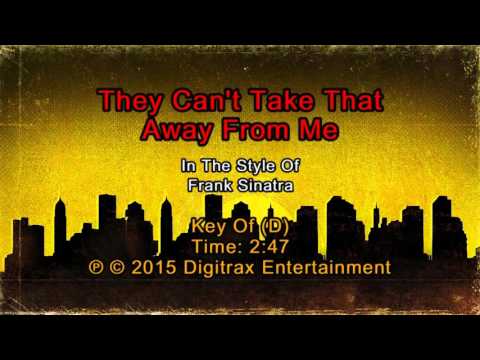 Frank Sinatra – They Can’t Take That Away From Me (Backing Track)