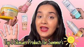5 Must Have Products for Summer’s Under 500/- 😍Affordable  Skincare/Bodycare #skincare #summer