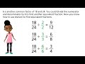 Finding Equivalent Fractions and Factors