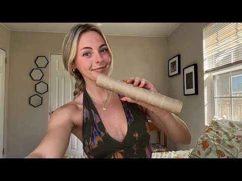 ASMR | Mouth Sounds Using a Cardboard Tube (Amplified Sound for Maximum Relaxation) ☺️