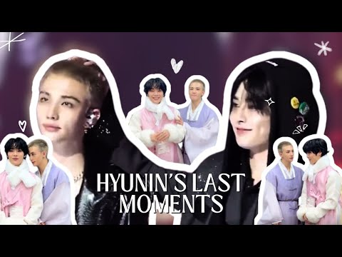 Hyunin's last moments released *so beautiful together*