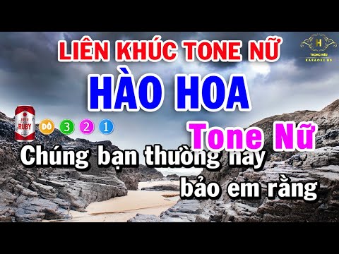 Karaoke Liên Khúc Nhạc Trữ Tình Bolero Tone Nữ | Hòa Hoa  – Lần Đầu Nói Dối