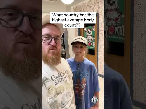 What country has the highest average body count?