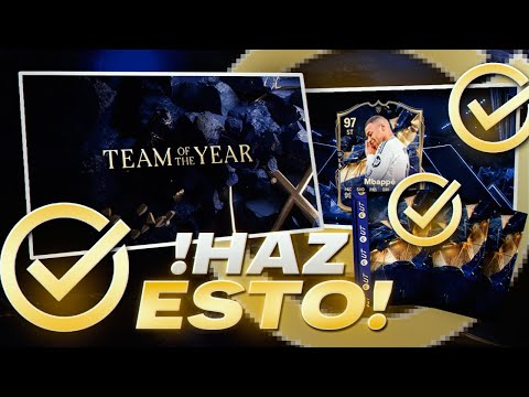 COSAS QUE TIENES QUE HACER ANTES DE LOS TOTY EN FC 25 ULTIMATE TEAM !!