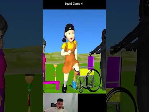 Scary Teacher 3D Nick vs Squid Game Troll Miss T vs Doll Choose Wooden False Foot Challenge #shorts