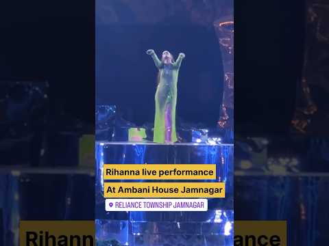 Rihanna thanks to Ambani family | Rihanna live performance #rihanna #ambaniwedding