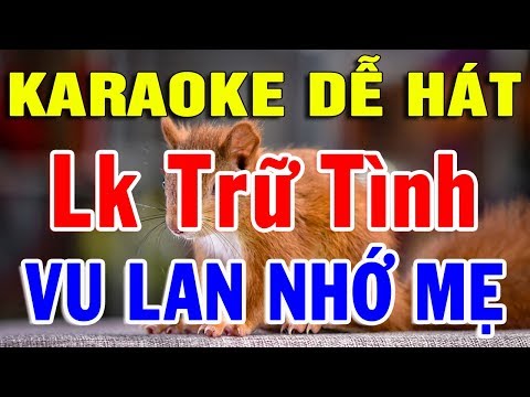 Karaoke Nhạc Sống Trữ Tình Dễ Hát Nhất 2020 | Liên Khúc Rumba Vu Lan Nhớ Mẹ | Trọng Hiếu