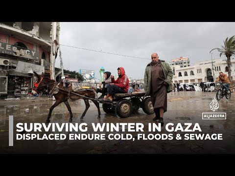 Gaza’s displaced endure cold, floods, and sewage as winter worsens humanitarian crisis