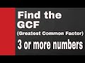 Greatest Common Factor and Prime Numbers