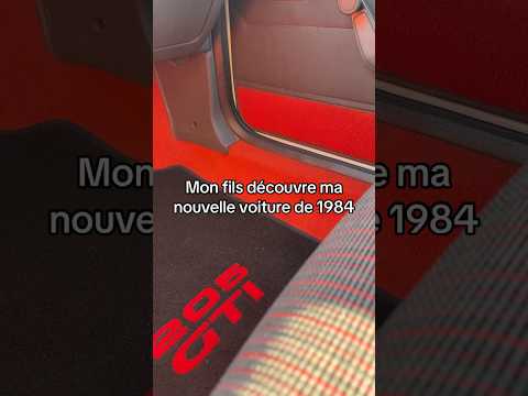 Il découvre ma « vieille »  #carsdonbledard #automobile #youngtimer #205 #gti #peugeot #1980s
