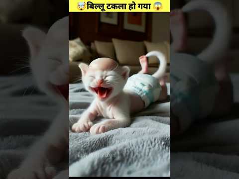 बिल्लू टकला हो गया 😱#shorts #ytshorts #cat