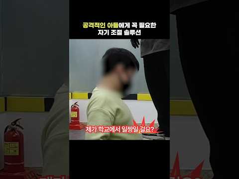 공격적인 아들에게 꼭! 필요한 솔루션⭐
