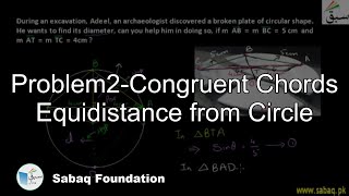 Problem2-Congruent Chords Equidistance from Circle
