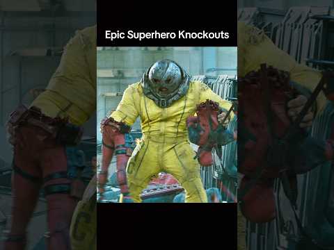 Epic Superheroes Knockouts ☠️ #shorts