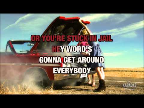 Famous In A Small Town (Radio Version) : Miranda Lambert | Karaoke with Lyrics