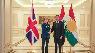 ‏President Nechirvan Barzani with Yvette Cooper, UK Secretary of State for the Home Department